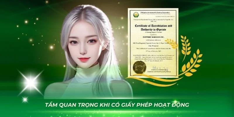 giấy phép hoạt động Sam86 Tầm quan trọng của giấy phép hoạt động Sam86